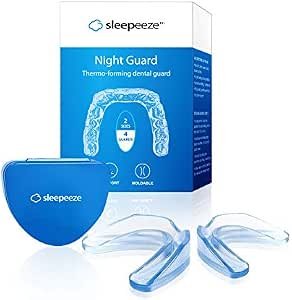 Night Guard - Custom Fit Mouth Guard Designed For Teeth Grinding Clenching Bruxism - BPA Free Dental Guard