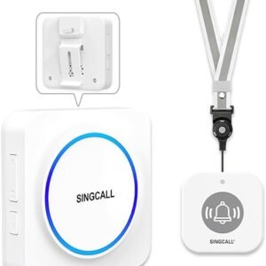 SINGCALL Wireless Portable Personal Alarm for Elderly Panic Alarm System