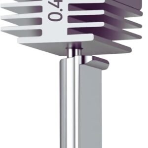 Bamboo A1 Nozzle 4.0 Nozzle for Bambu Lab, for Bambu A1 Hotend .4mm for Bambu Lab A1 Nozzle 0.4mm for Bambu A1 Hardened Steel Nozzle Bamboo Lab Officail A1 Hotend Kit, High Flow Silver, 0.4MM