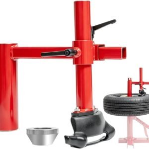 Upgraded Manual Tire Changer Duck Head Kit, Silver Cone, Bearings & Welded Design - Sturdy Carbon Steel Adapter for Most Car Tires, High-Efficiency Tire Change Tool