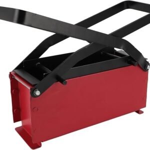 EVGATSAUTO Paper Brick Maker, Iron Log Briquette Maker with Basket for Stove Fireplace Waste Paper Sawdust Leaves