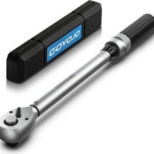 GOYOJO 3/8-Inch Drive Precision Torque Wrench, 5-60Nm/3.7-44.3FT.LB, Dual-Direction, Adjustable Mechanic's Tool for Professional Automotive Maintenance & Repair
