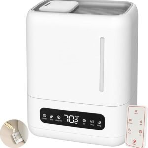 oolong 4L Air Humidifier for Large Rooms - Top Fill, Remote Control, Quiet Sleep Mode, Adjustable Humidity for Baby Nursery, Bedroom