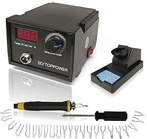 Pyrography Kit Wood Burning Kit 60W Digital Display Au Plug