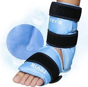 REVIX Ankle Ice Pack Wrap, Reusable Gel Ice Pack for Foot Pain Relief