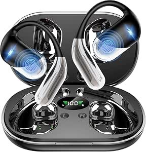 AI Translation Earbuds, Real-Time 2-Way Language Translator Device (198+ Languages), 3-in-1 Bluetooth Translating Open Ear Headphones for Travel/Music/Calls, Audifonos Traductores Inglés Español,Black