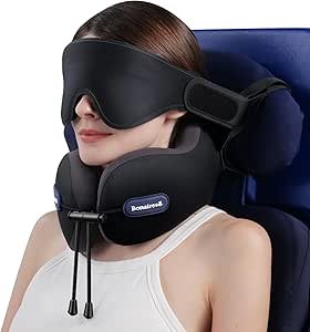 Travel Pillow, Neck Pillow Airplane for Long Flight Sleeping