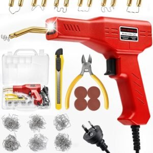 STEUGO Hot Stapler Welder with 1000PCS Staples, Professional Plastic Welding Gun, Car Bumper Repair Kit, Plastic Repair Kit, Fast Heating Welding Machine for Kayak, DIY, Portable Toolbox